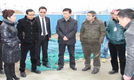 绵阳市王瑜副市长莅临桃花岛国际度假酒店项目现场调研